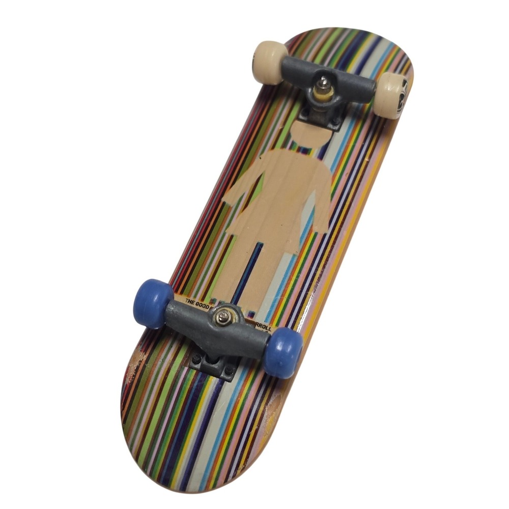 Tech Deck Fingerboard Skateboard Rainbow Stripes Girl Toy Kids Y2K VTG 96mm